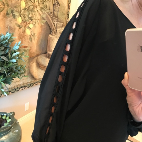 BCX black pleasant style blouse - Picture 2 of 8